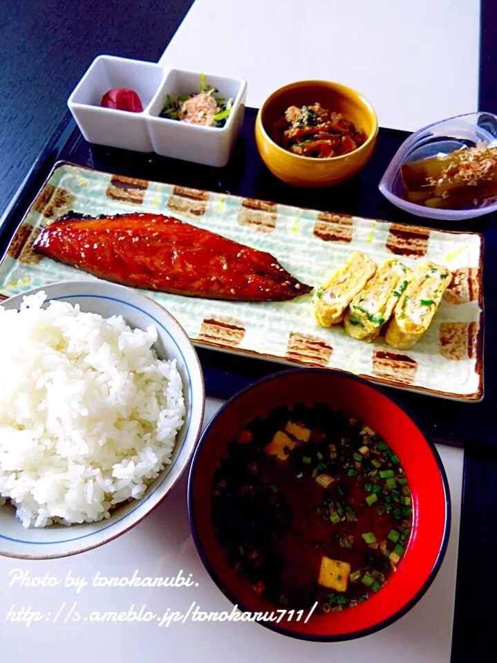 夫の和朝食|ゆりえさん