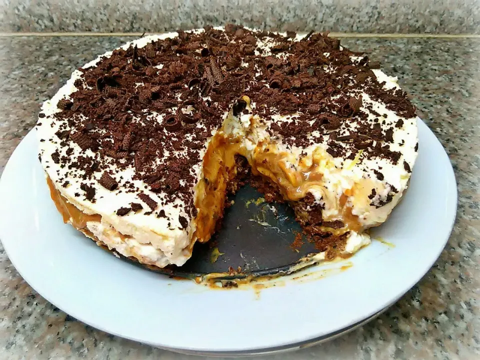 Snapdishの料理写真:banoffee pie.|Tezu Ropezuさん