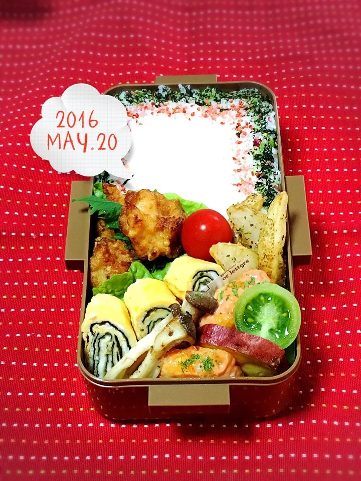 高校生男子のがっつり弁当.ﾟ٩(๑⃙⃘˙ᵕ˙๑⃙⃘)۶:.｡|おざMAMAさん