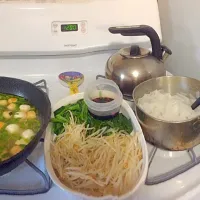 Fishball & Fishcake soup for the blanched flat broad rice noodle and vegetables.|Yasmin Saulnierさん