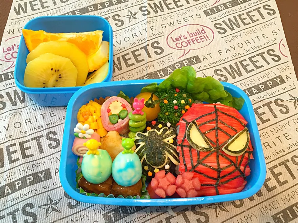 スパイダーマンお弁当♡|なぎささん