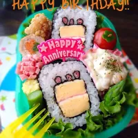 Snapdishの料理写真:誕生日のミニ巻き寿司