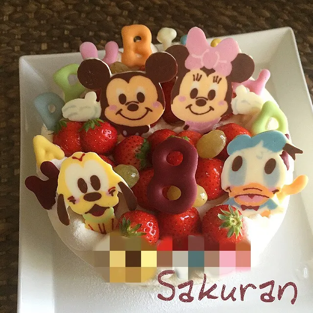 末っ子くん8才のBIRTHDAY CAKE☆|Sakuranさん