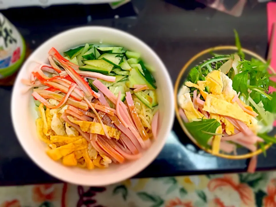 ラ王 冷やし中華|ふたりのおうちごはんさん