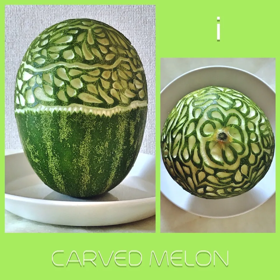 《メロン三段活用 🍈 その1》メロンのカービング 【Melon / carving】|izoomさん