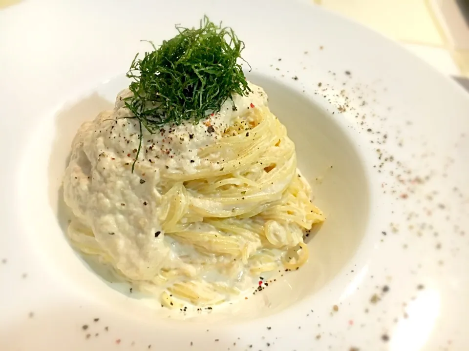 焼き茄子とツナの冷製カペリーニ|榎木津 礼二郎さん