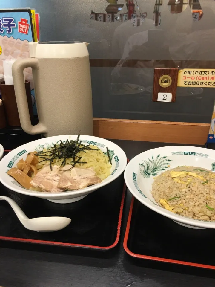 Snapdishの料理写真:和風つけ麺 チャーハン|Hajime Sakaiさん