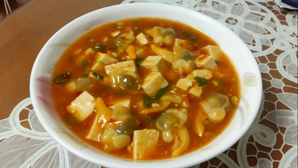 spicy braised tofu with clams|steven z.y.さん