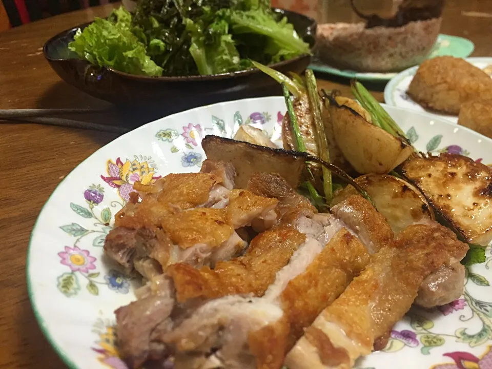 Snapdishの料理写真:６歳児と作った鶏のソテー|さんだーさん