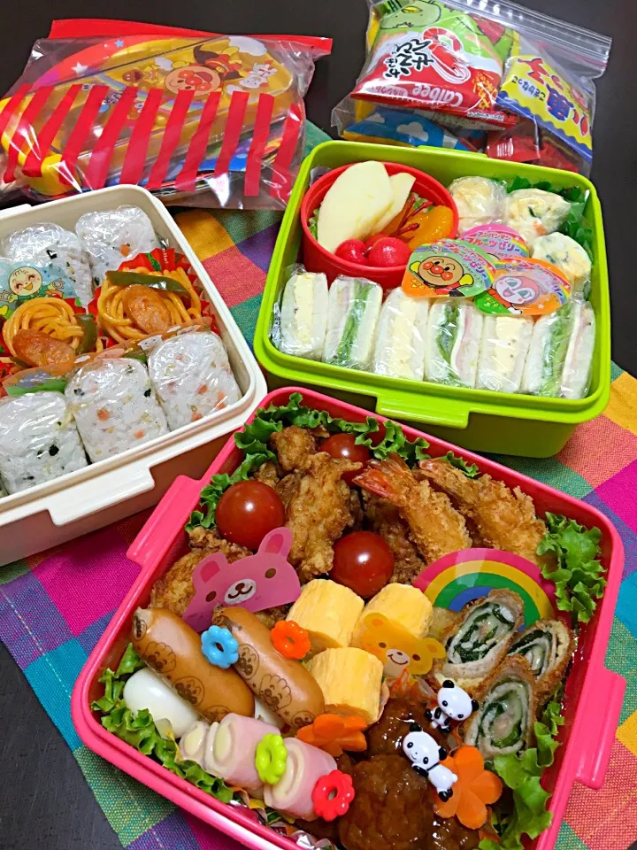 親子遠足弁当|くぅさん