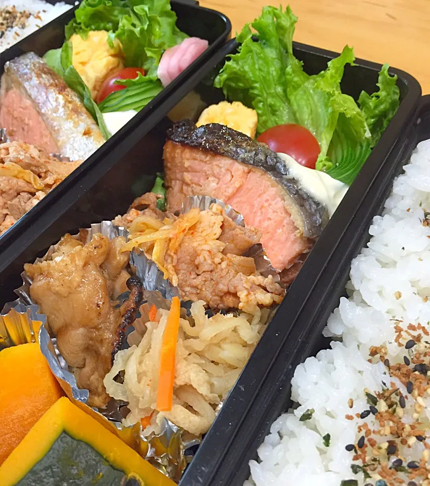 Snapdishの料理写真:今日の親父弁当！|沖縄「ピロピロ」ライフさん