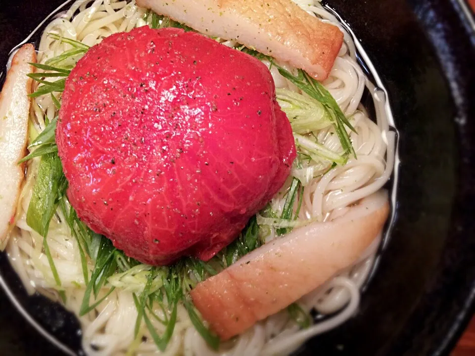 丸ごと冷しトマトおでんそうめん1|半田手延べそうめんの店 阿波や壱兆さん