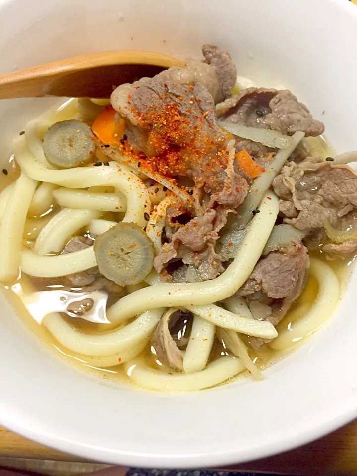 Snapdishの料理写真:お腹に優しい煮込み肉うどん|ミカさん