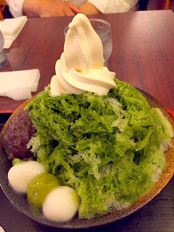 Snapdishの料理写真:宇治金時クリーム|ふくぷくさん