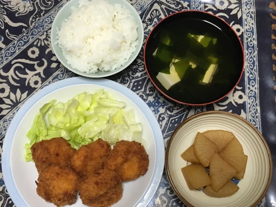 Snapdishの料理写真:저녁식사도 요리하고 있었어요.   #蝦炸肉排 #海老カツ  #새우가스  #Shrimp-cutlet|まりっぺさん