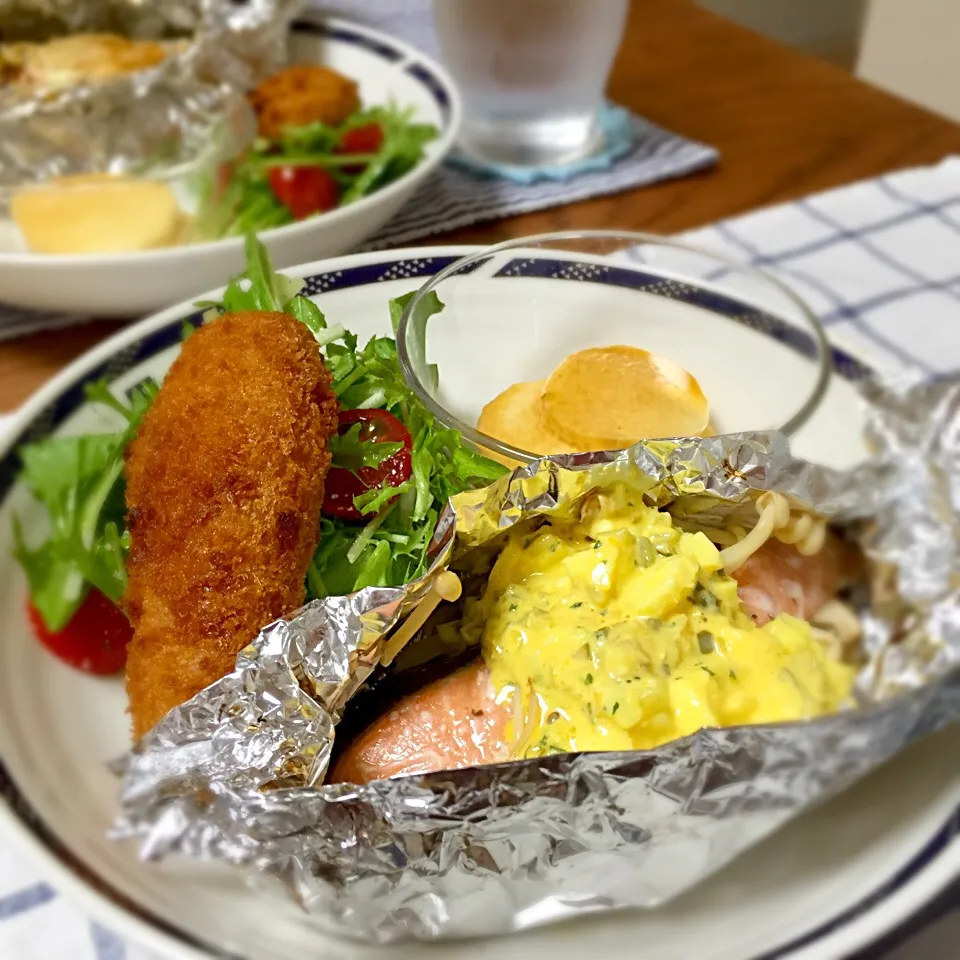 今日の夕飯☆おかず別アングル|あさこさん