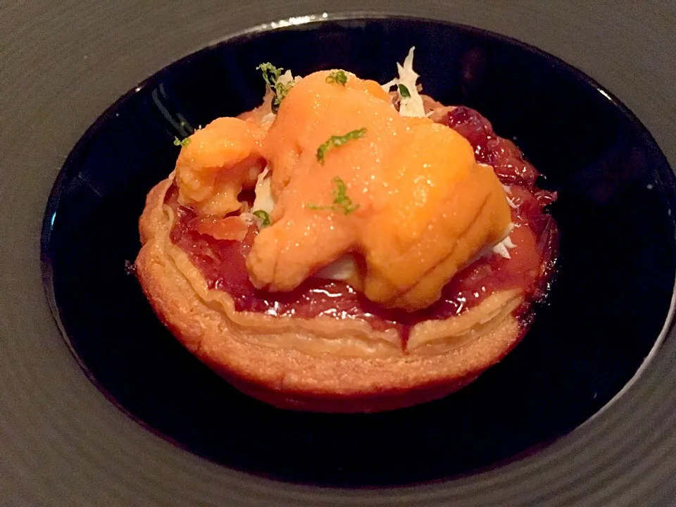 Sea Urchin And Crab Meat Tart|Agnes Chandraさん