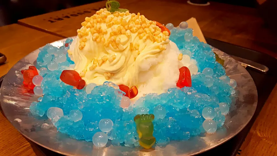 아쿠아빙슈 #iceflake #Dessert|Minha Candice Yooさん