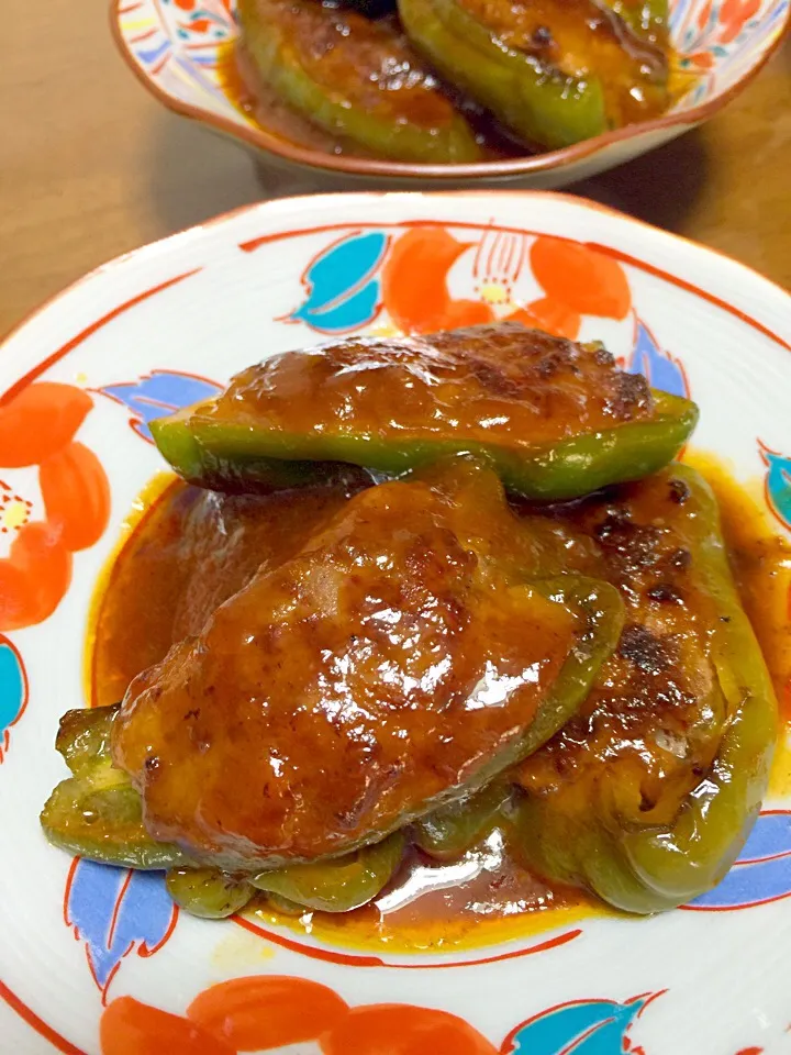 ピーマンの肉詰め甘酢あんかけ|みっちんさん