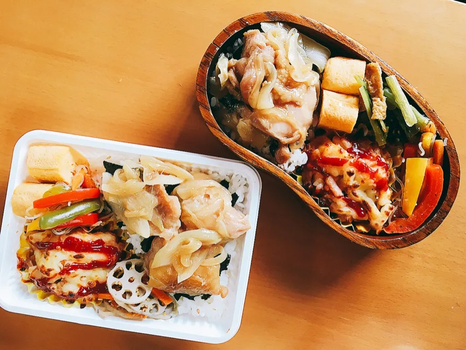 今日のお弁当♥︎二人分|ゆかさん