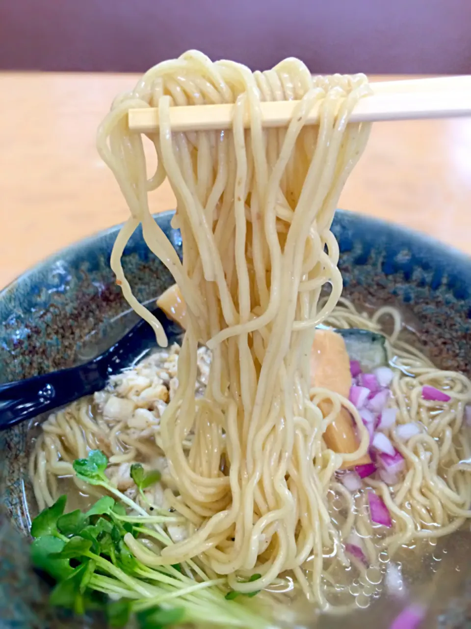 冷製、鯛出汁の潮中華そばの麺@㐂九家|morimi32さん