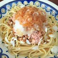 Snapdishの料理写真:納豆パスタ|きっちんさん