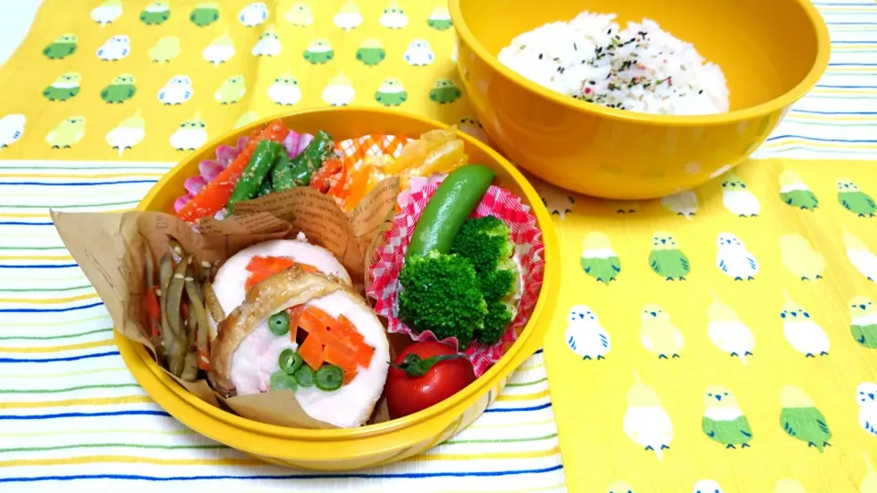 2016/5/23(月)鶏肉の野菜ロール弁当🍱✨|みんさん