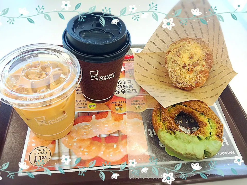 Snapdishの料理写真:ミスドでおやつタイム🍩|みきぴょん♪さん