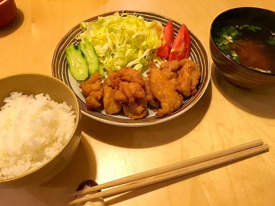 唐揚げ定食！|ぴっぱーさん