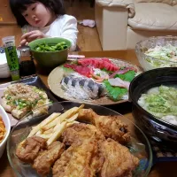 Snapdishの料理写真:5月23日(月)晩御飯|凜音ママさん