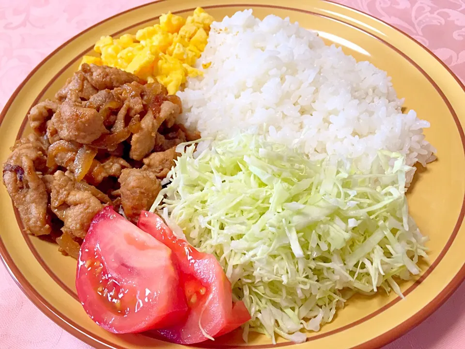 豚肉の味噌炒めDEワンプレートご飯|優依さん