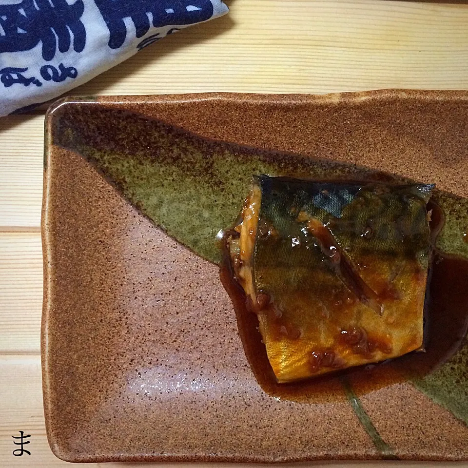 Snapdishの料理写真:相模湾 釣 真鯖の味噌煮|まる(丸大豆)さん