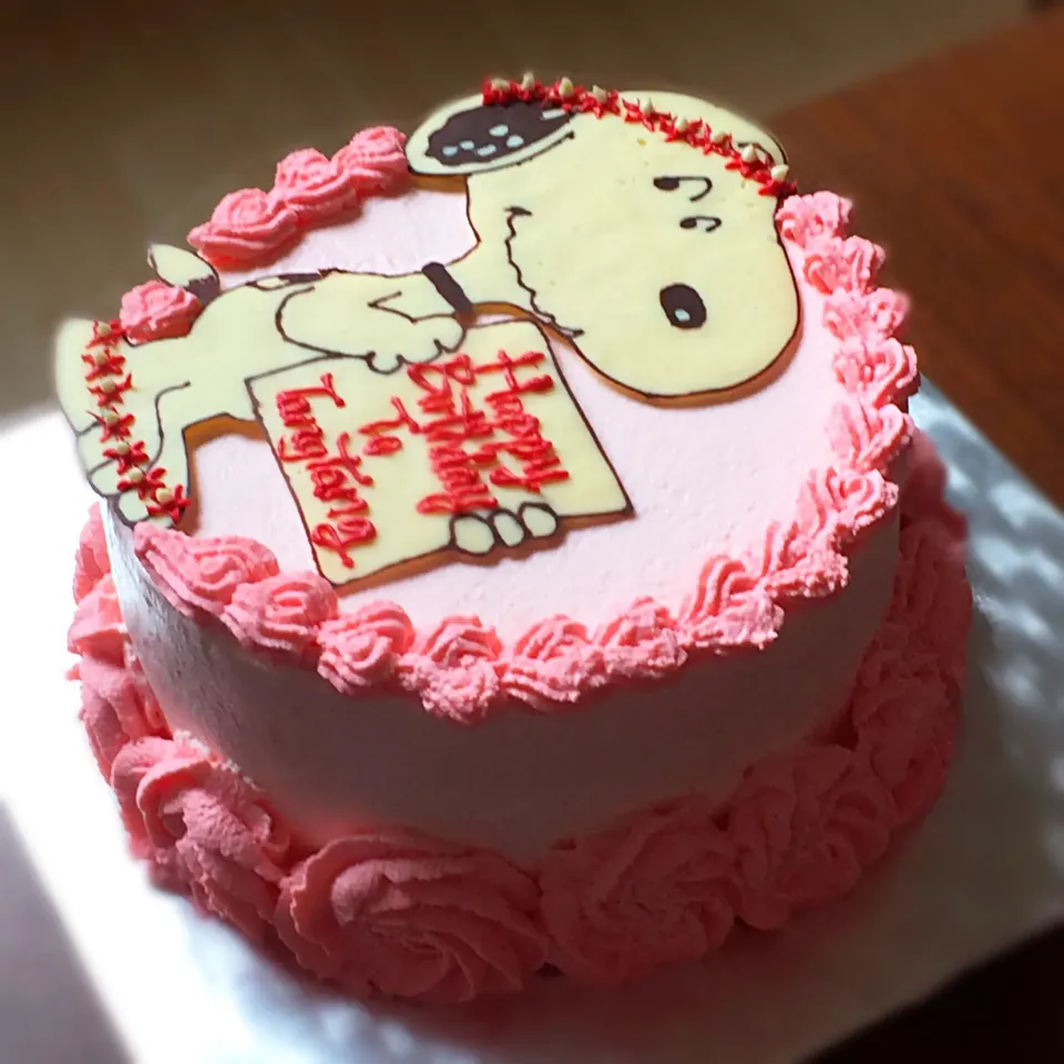 Snoopy birthday cake|Lie Lie Chongさん