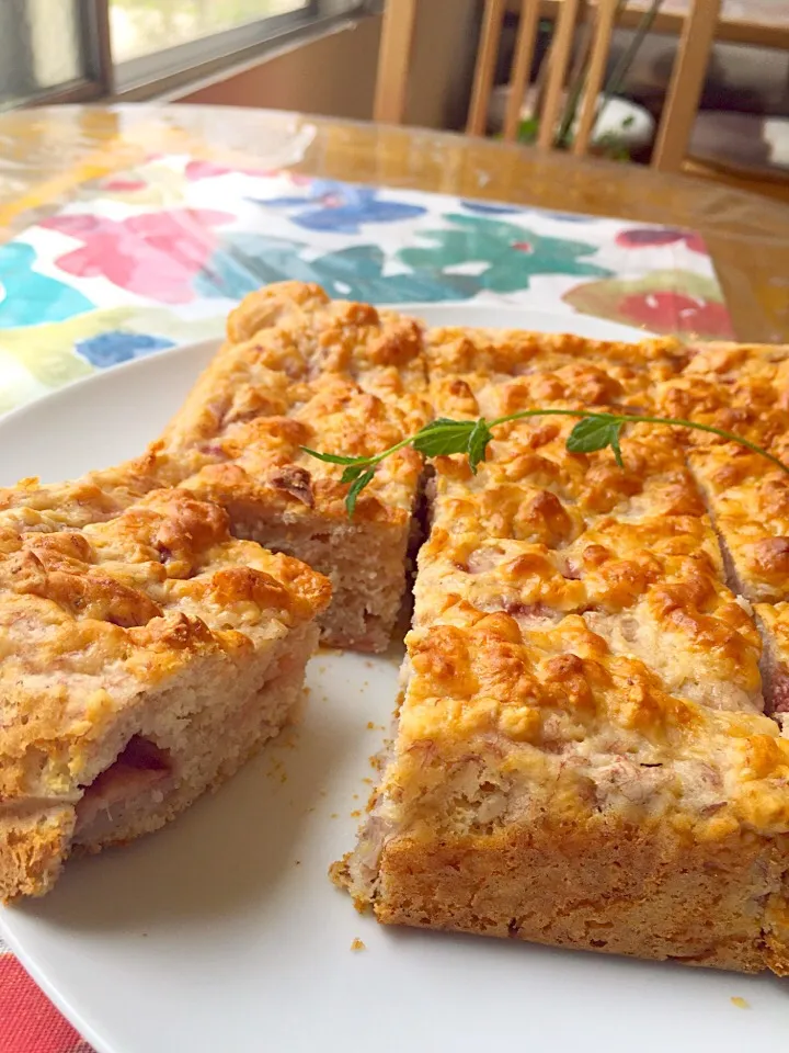 甘酒を使ったバナナとイチゴのケーキ|矢部肇子さん