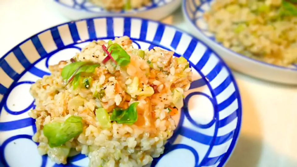 野菜たっぷりでシニア世代にも女性にもうれしい一皿です〜仔牛肉とお野菜のラグー リゾット〜|マイシェフさん