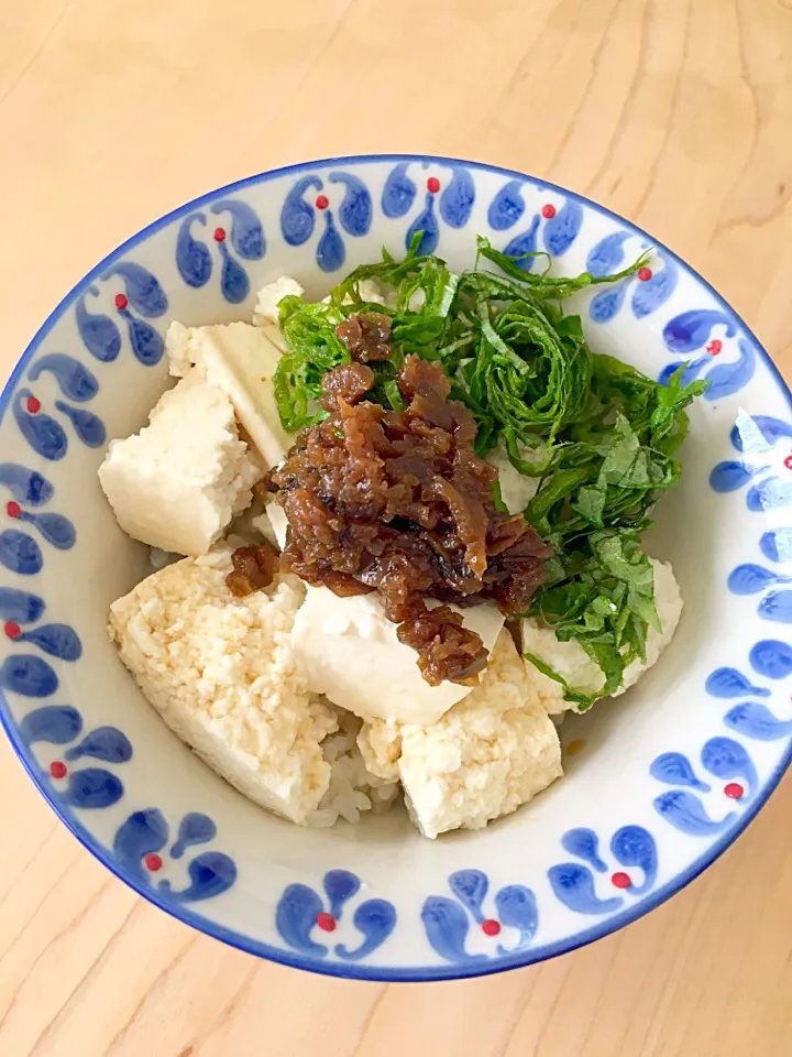 つわり飯 豆腐丼|ネコのポーさん