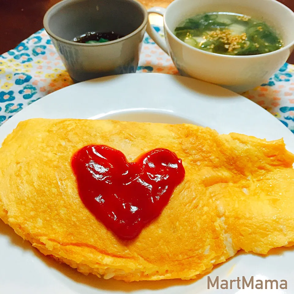 ♡でごまかしたオムライスw|恭子さん