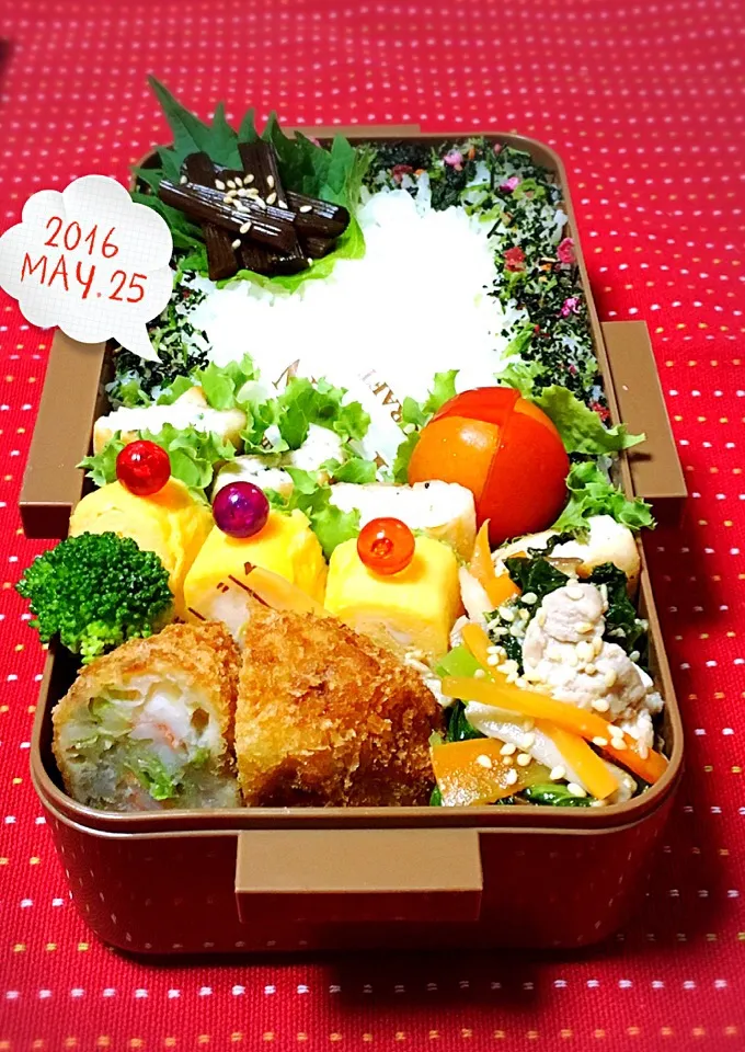 Snapdishの料理写真:高校生男子のがっつり弁当.ﾟ٩(๑⃙⃘˙ᵕ˙๑⃙⃘)۶:.｡|おざMAMAさん