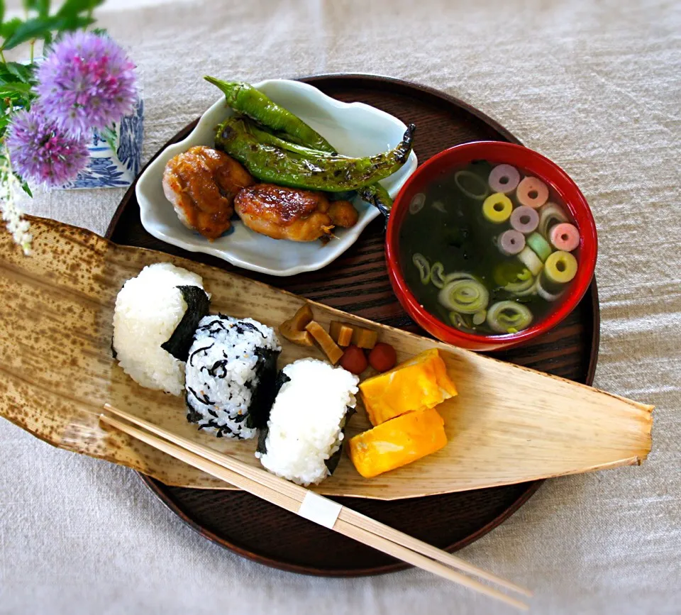 山椒焼きでおむすび膳|pigronaさん