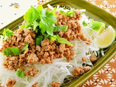 谷島 せい子さんの[大根サラダ鶏ごまみそドレッシング]|みんなのきょうの料理さん