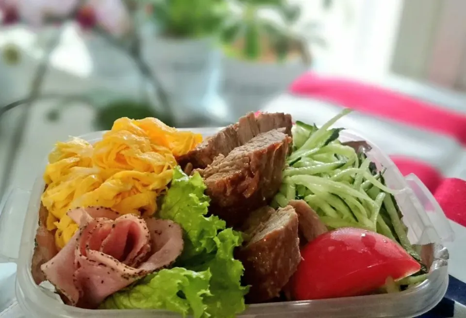 Snapdishの料理写真:2016.5.25 冷やし中華🍱お弁当|らんちゃんさん