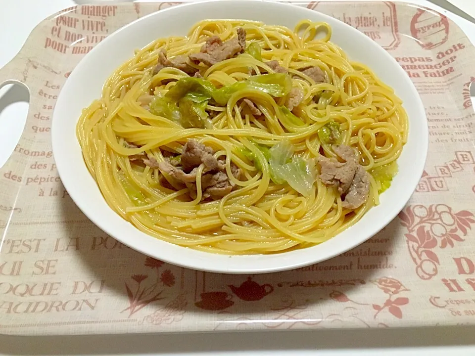 豚肉とキャベツのスープパスタ|みるふぃーゆさん