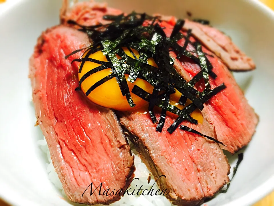 Roast beef bowl for dinner|Masakiさん