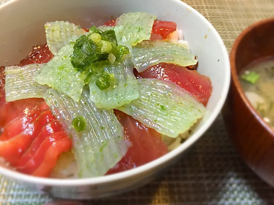 マグロの漬け丼|こぐまさん