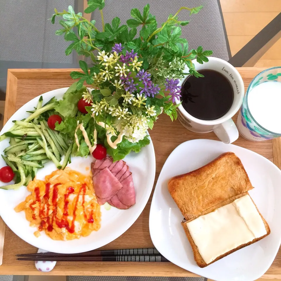 Snapdishの料理写真:5/26❤︎主人のモーニング❤︎|Makinsさん