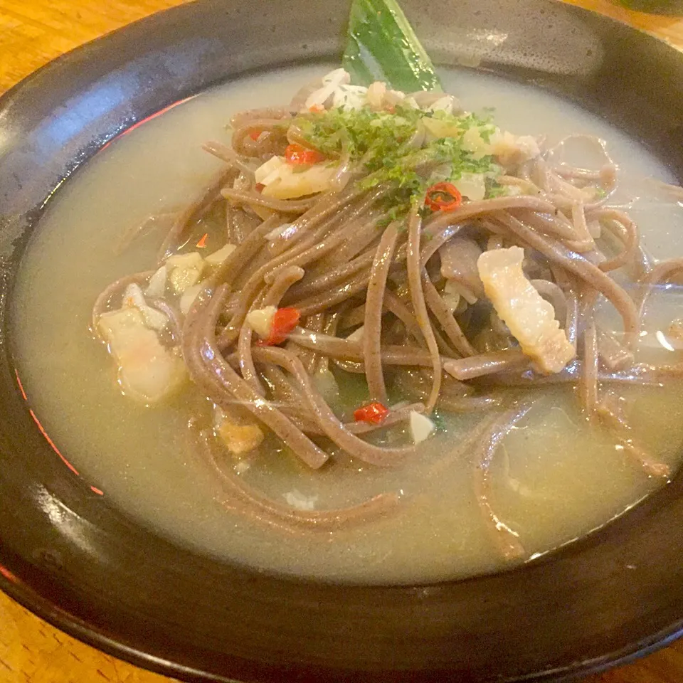 伊太蕎麦   日本蕎麦でペペロンチーノ|亀戸 養生蕎麦 高のさん