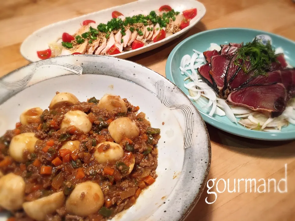 あいさんの🎀 里芋の味噌そぼろ煮 などの夜ごはん♪|プーティさん