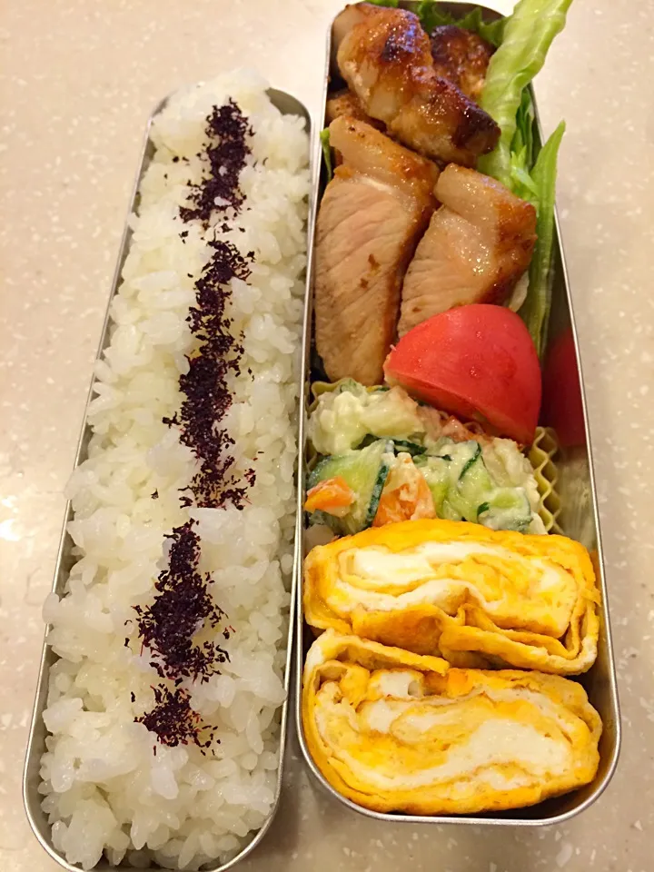 5月26日のお弁当🍙👨トンテキマヨポン🐷|Sanjiさん