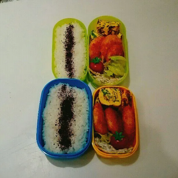 Snapdishの料理写真:5/27(金)の二人弁当🍱|ふみぃさん