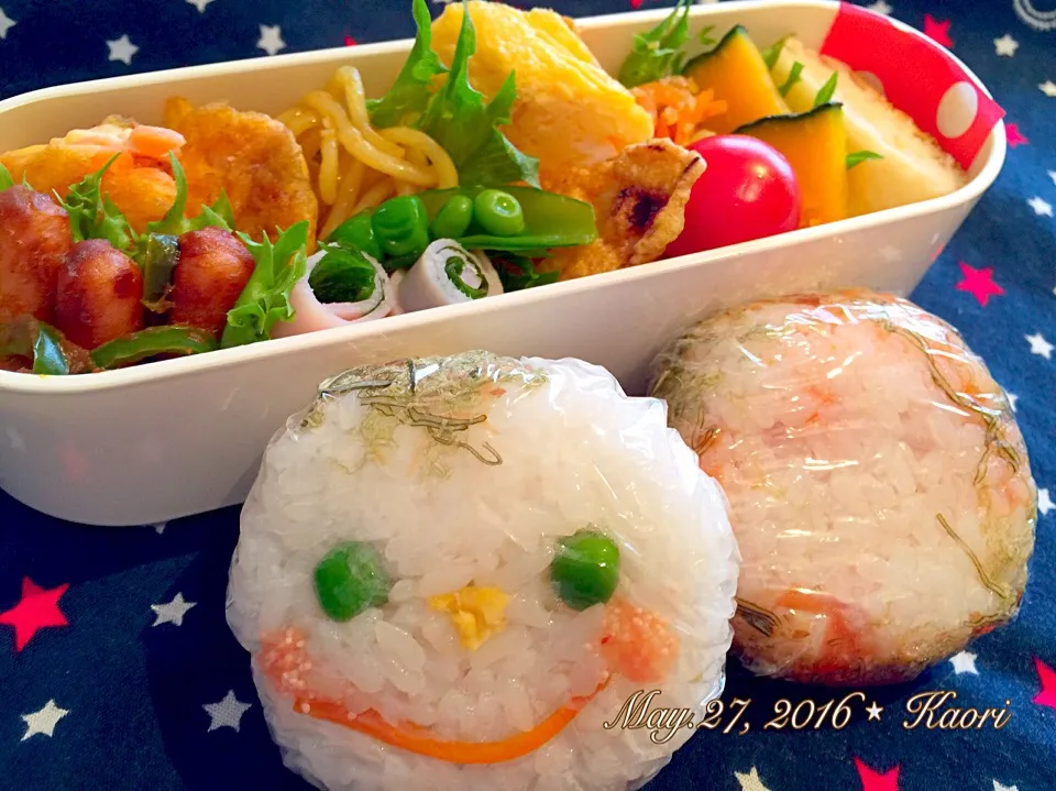 娘弁当☆梅😊明太子おにぎり|kaoriさん